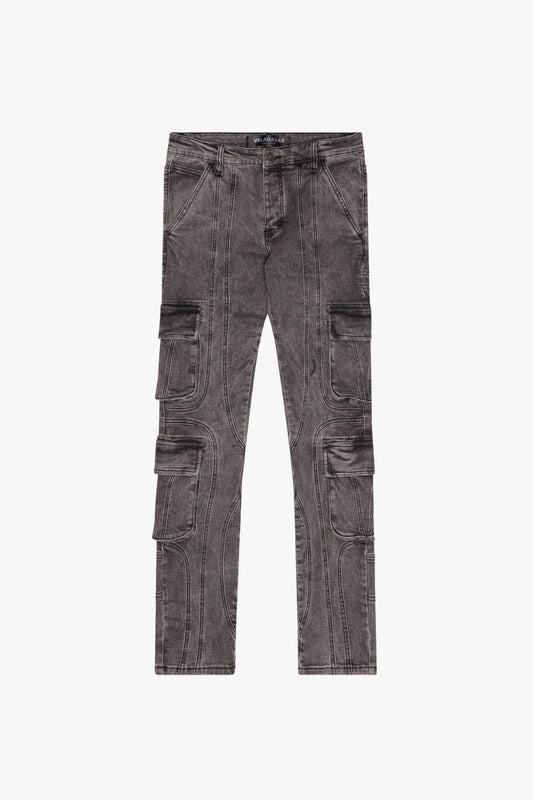 Patchfade Skinny Jean Grey - Valabasas