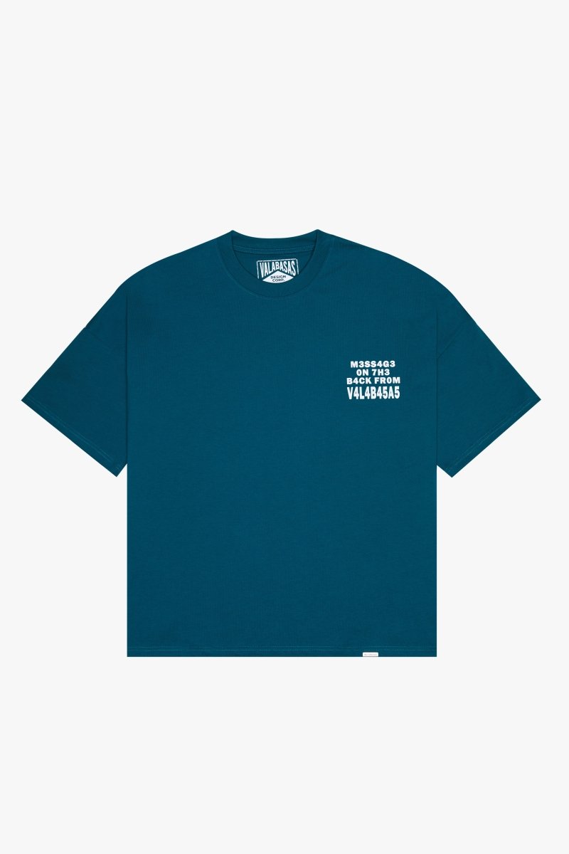"PATHFINDER" OVERSIZED TEE BLUE - Valabasas