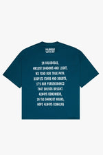 "PATHFINDER" DARK GREEN OVERSIZED TEE