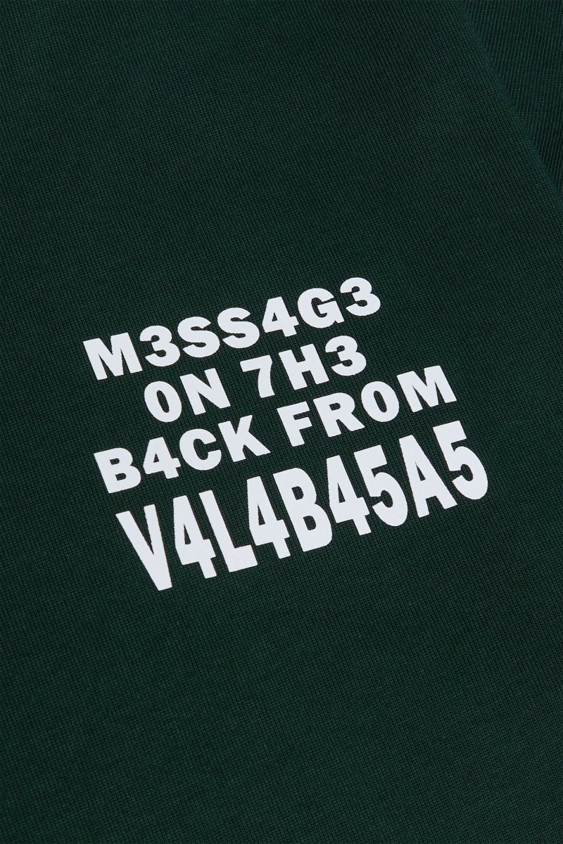 "PATHFINDER" OVERSIZED TEE DARK GREEN - Valabasas