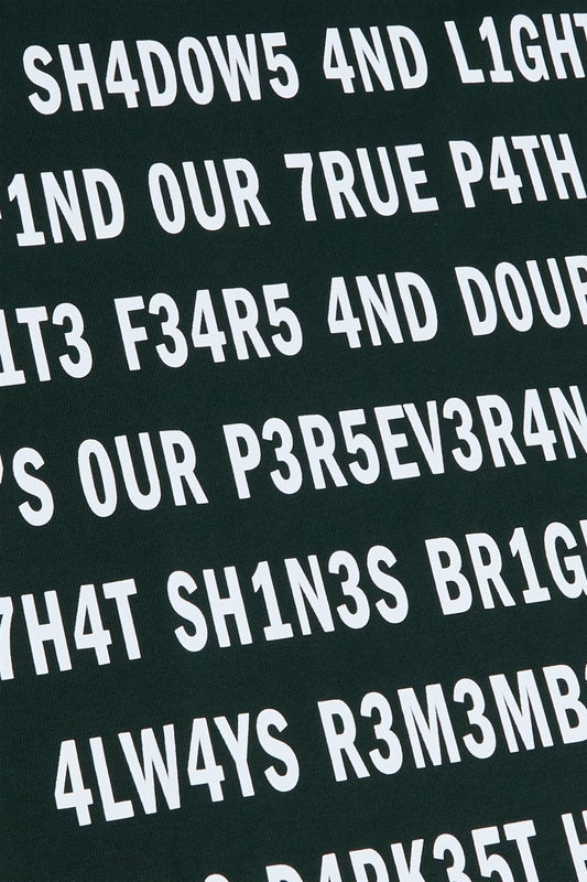 "PATHFINDER" OVERSIZED TEE DARK GREEN - Valabasas