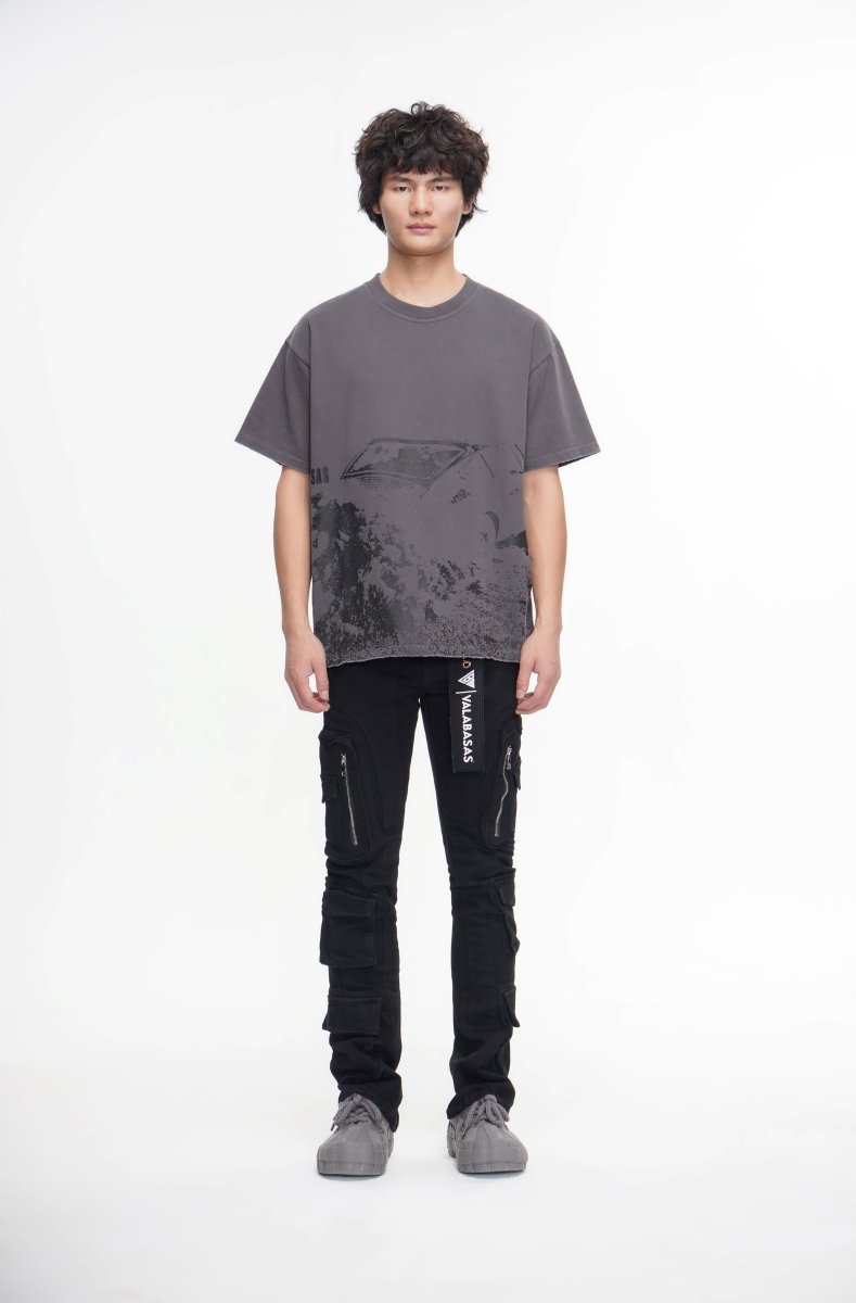 PayDay Black Stacked Jeans - Valabasas