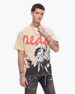 Peace/Purge Tee Beige