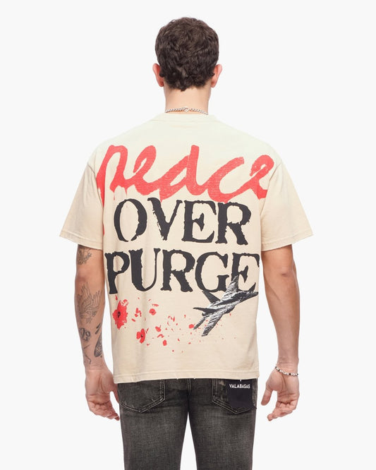 Peace/Purge Tee Beige - Valabasas