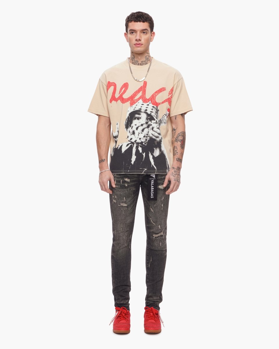Peace/Purge Tee Beige - Valabasas