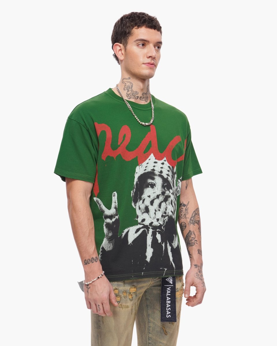 Peace/Purge Tee Green - Valabasas