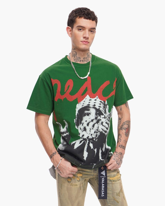 Peace/Purge Tee Green - Valabasas