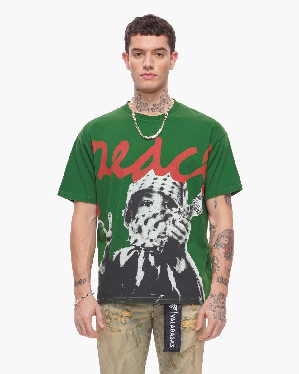 Peace/Purge Tee Green - Valabasas