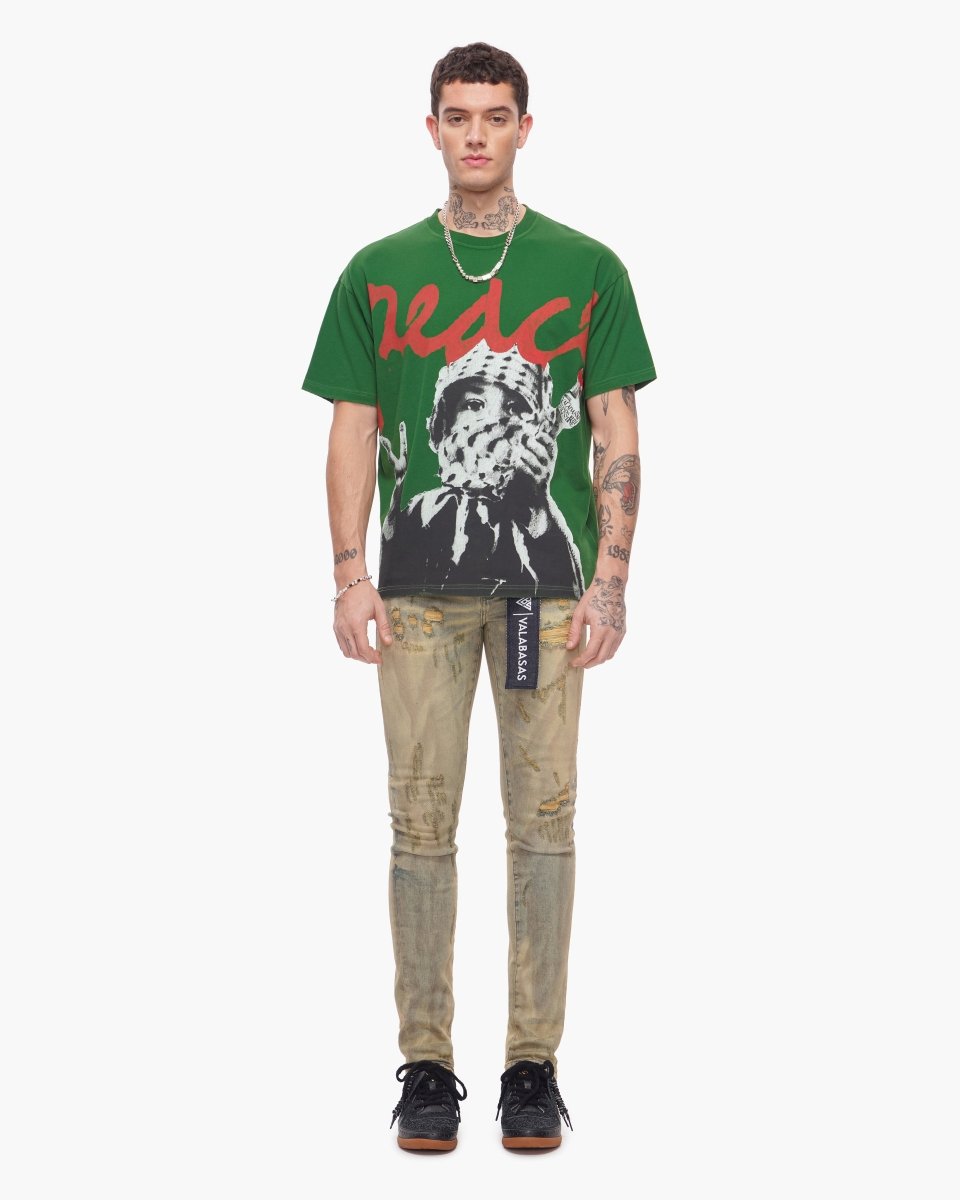 Peace/Purge Tee Green - Valabasas