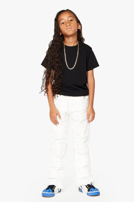 “PHOENIX 2.0” KIDS STACKED FLARE WHITE - Valabasas