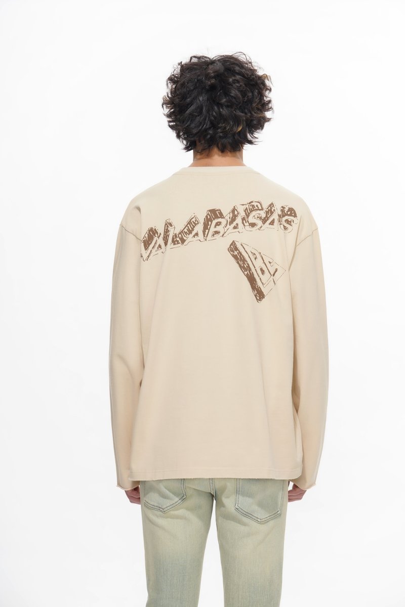 Piece Long Sleeve Tee Pale Apricot - Valabasas