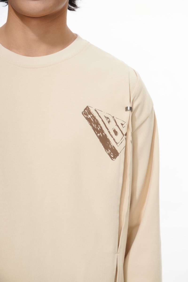Piece Long Sleeve Tee Pale Apricot - Valabasas