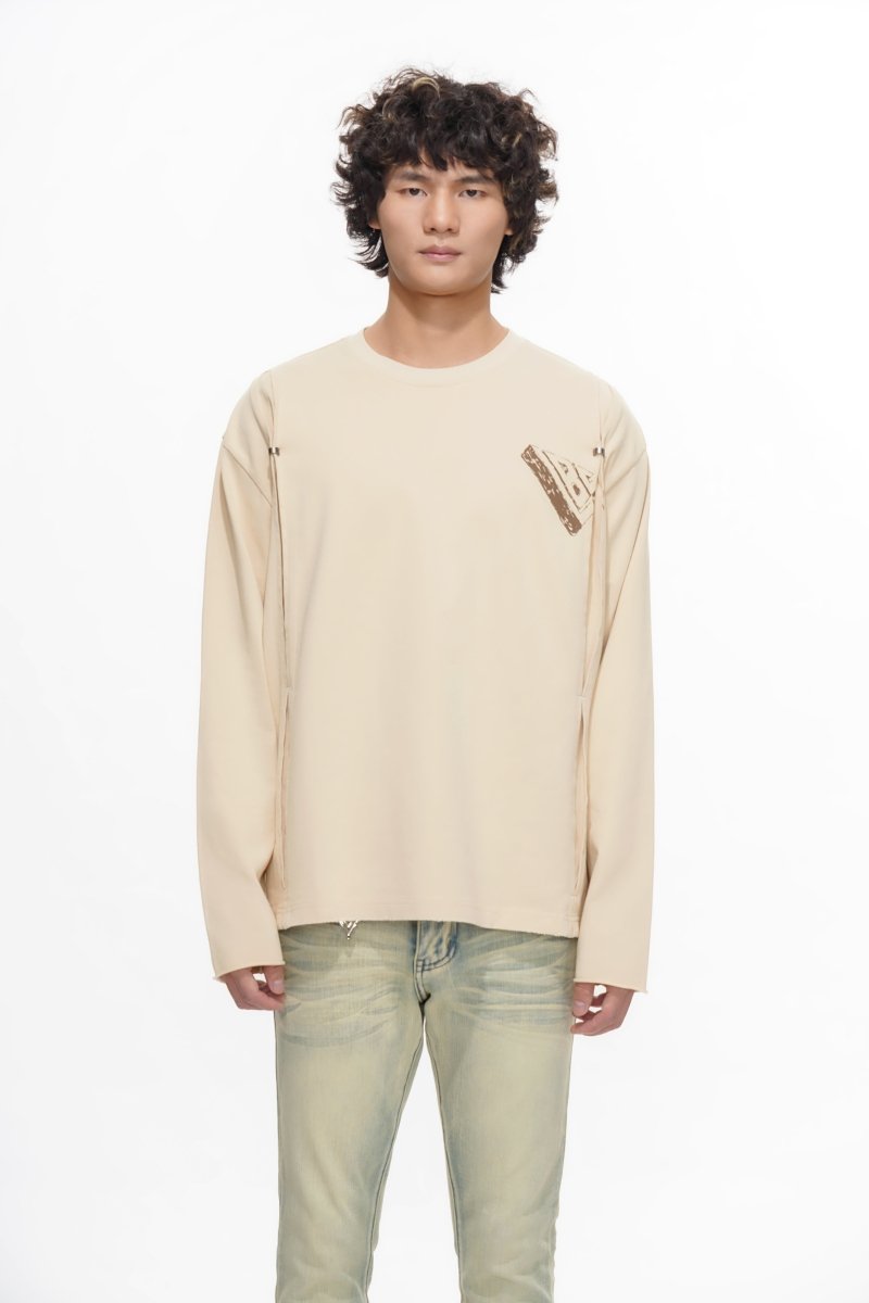 Piece Long Sleeve Tee Pale Apricot - Valabasas