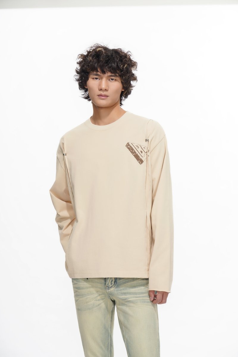 Piece Long Sleeve Tee Pale Apricot - Valabasas