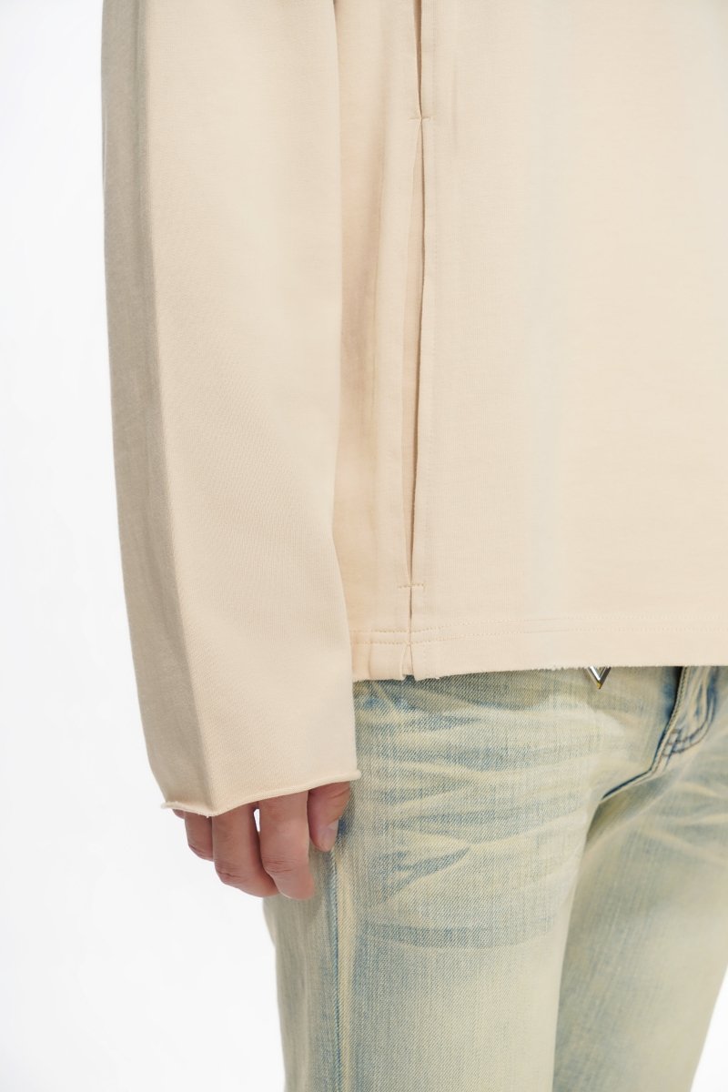 Piece Long Sleeve Tee Pale Apricot - Valabasas