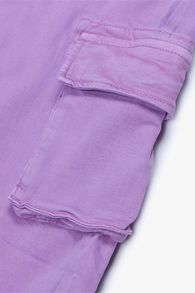"PINNACLE” STACKED FLARE JEAN PURPLE - Valabasas