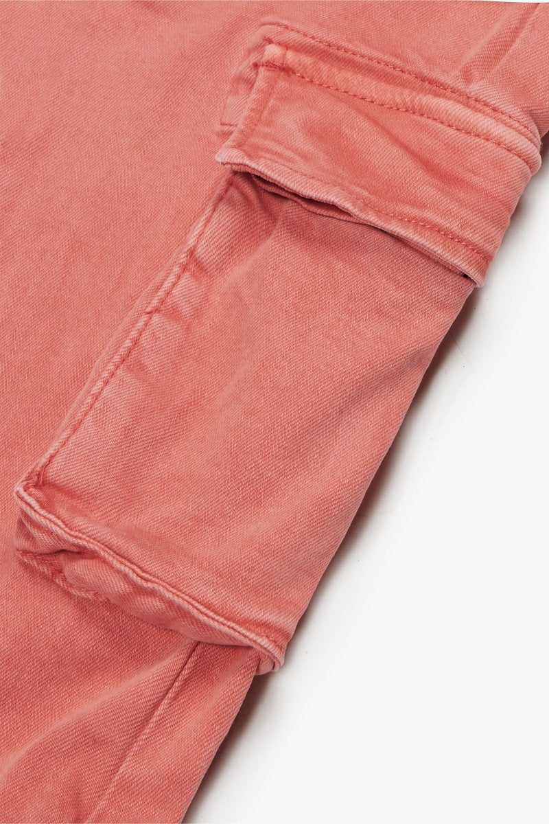 "PINNACLE” STACKED FLARE JEAN TANGERINE - Valabasas