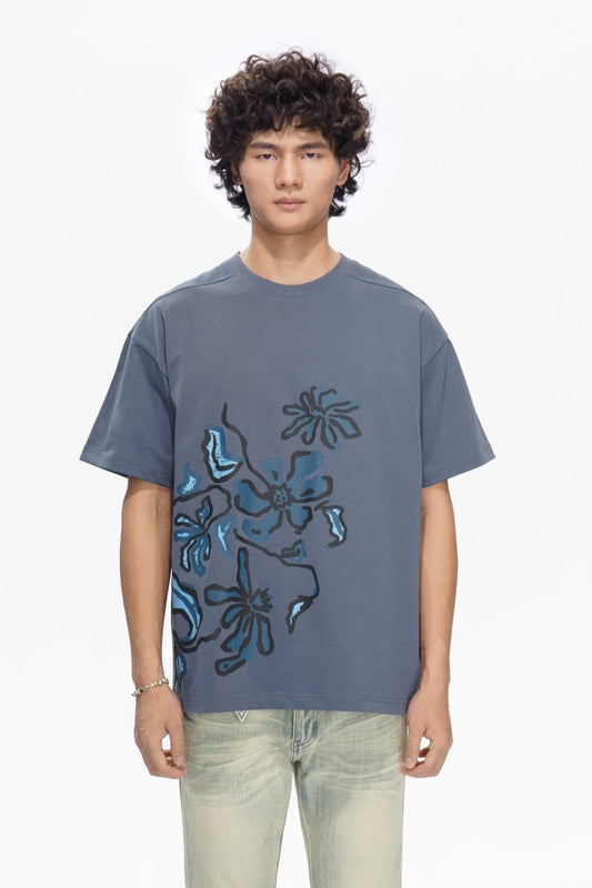 Plucked Tee Blue - Valabasas