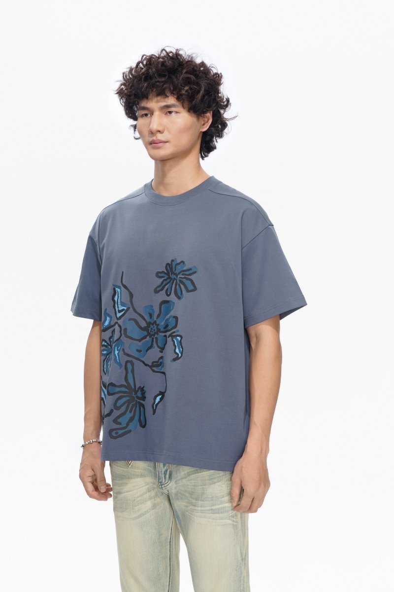 Plucked Tee Blue - Valabasas