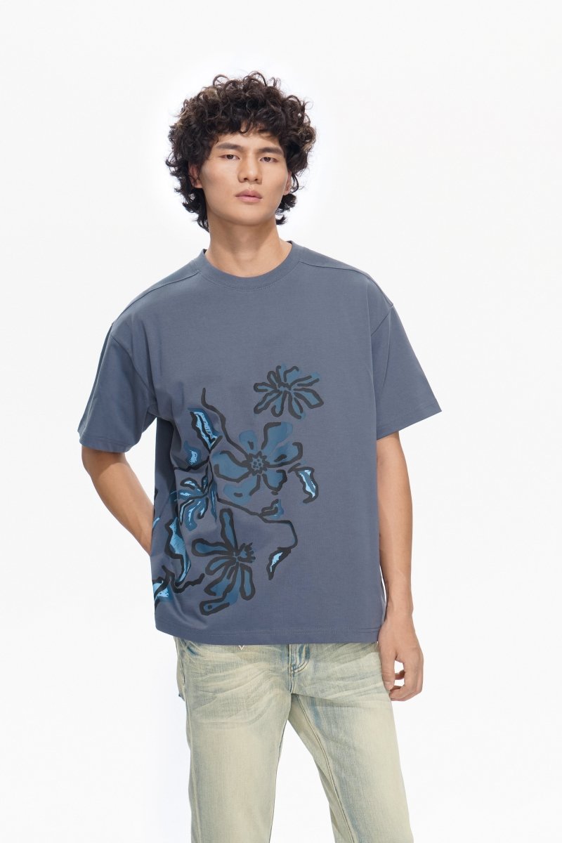 Plucked Tee Blue - Valabasas