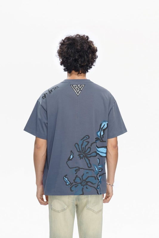 Plucked Tee Blue - Valabasas