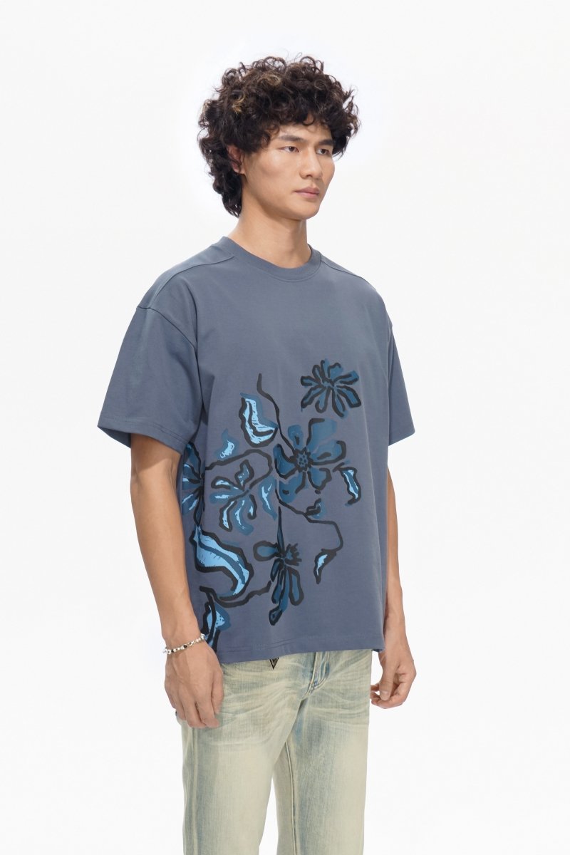 Plucked Tee Blue - Valabasas