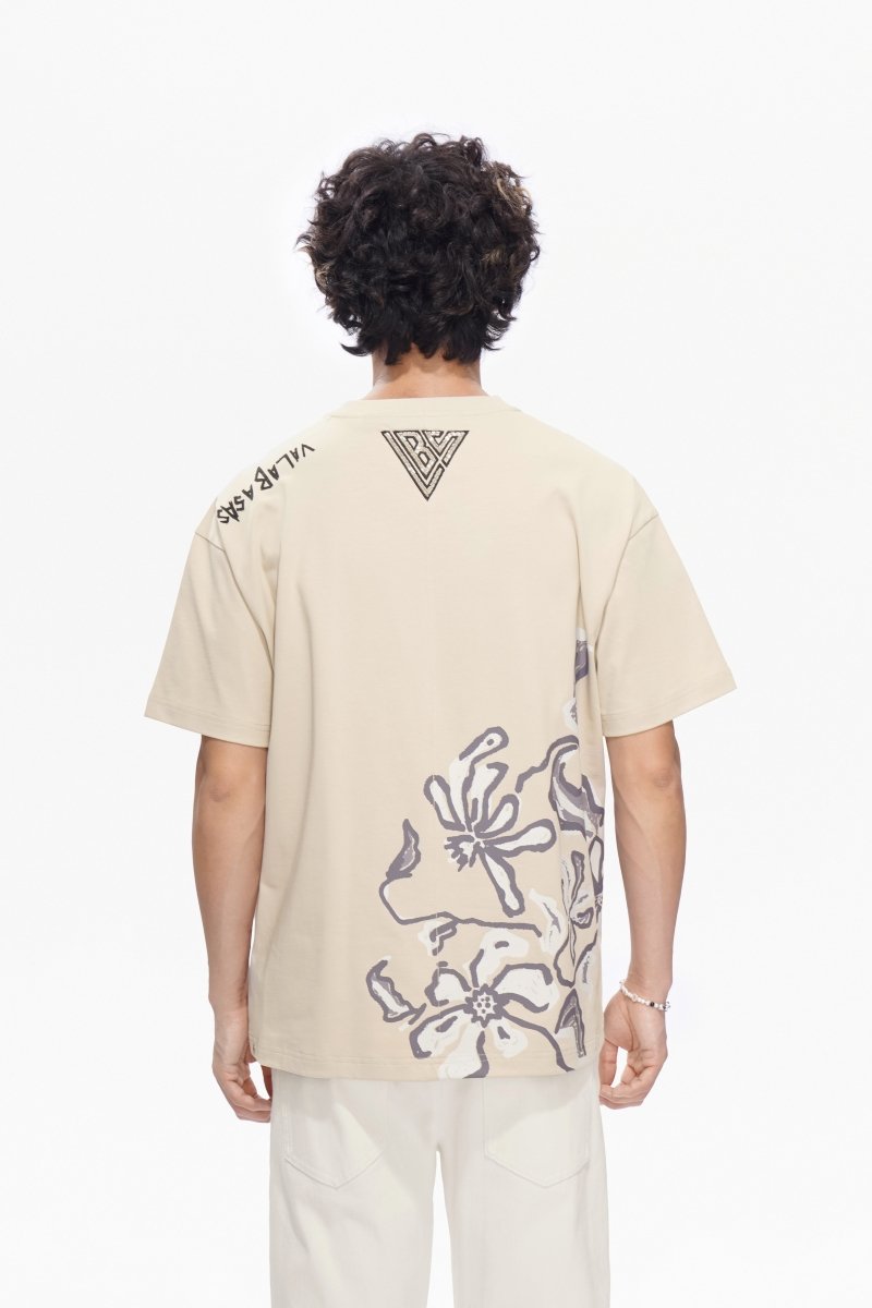 Plucked Tee Cloud Cream - Valabasas