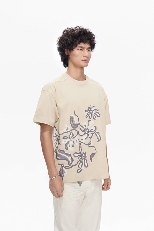 Plucked Tee Cloud Cream - Valabasas