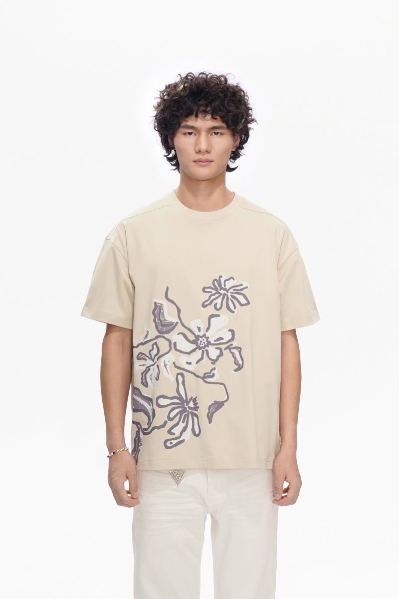 Plucked Tee Cloud Cream - Valabasas