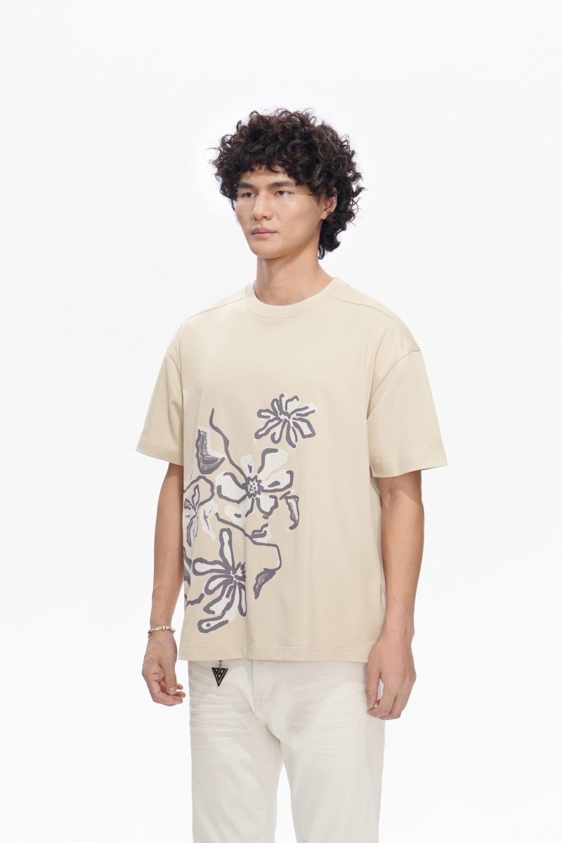Plucked Tee Cloud Cream - Valabasas