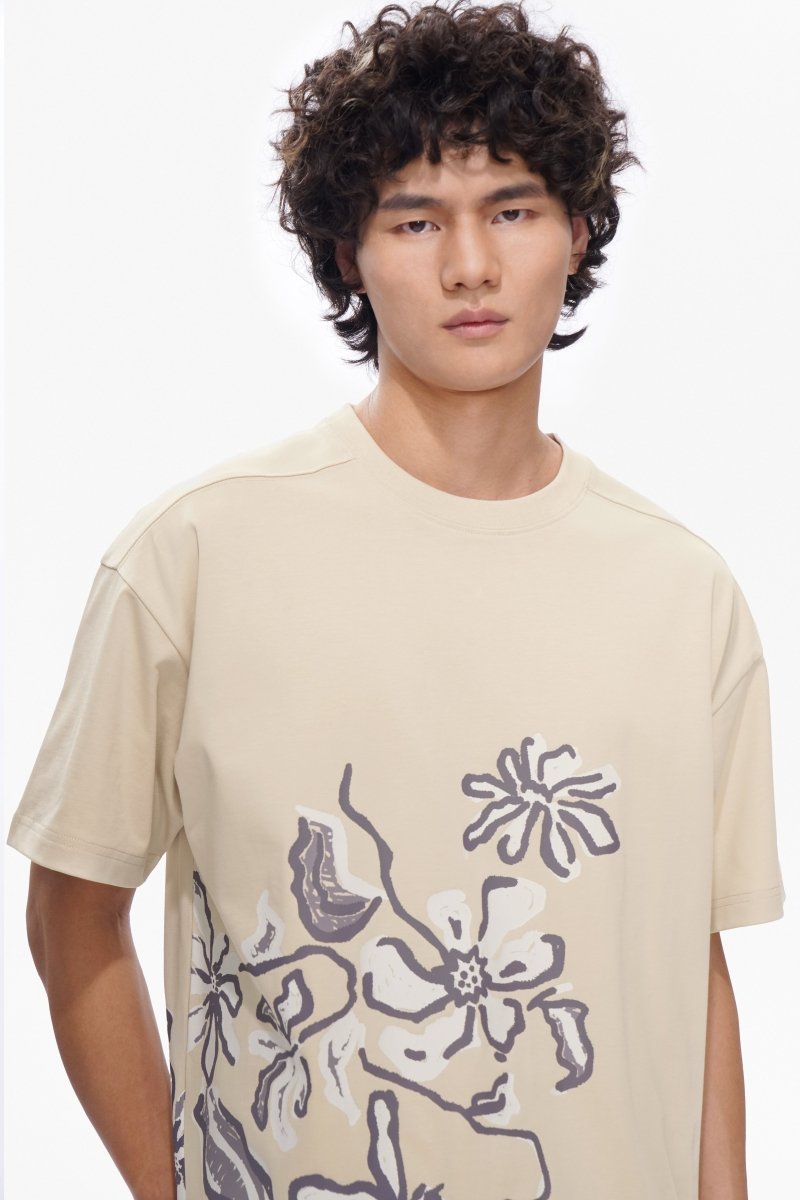 Plucked Tee Cloud Cream - Valabasas