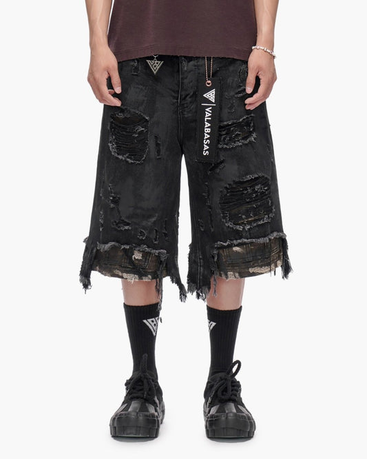 Plunder Jorts Black Wash - Valabasas
