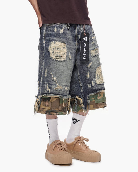 Plunder Jorts Dark Blue Wash - Valabasas