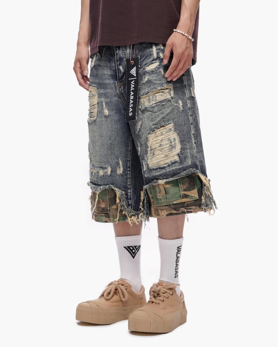 Plunder Jorts Dark Blue Wash - Valabasas