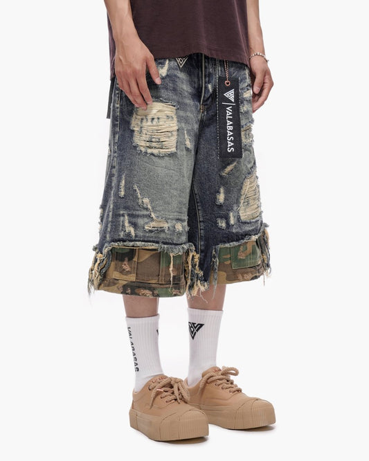 Plunder Jorts Dark Blue Wash - Valabasas