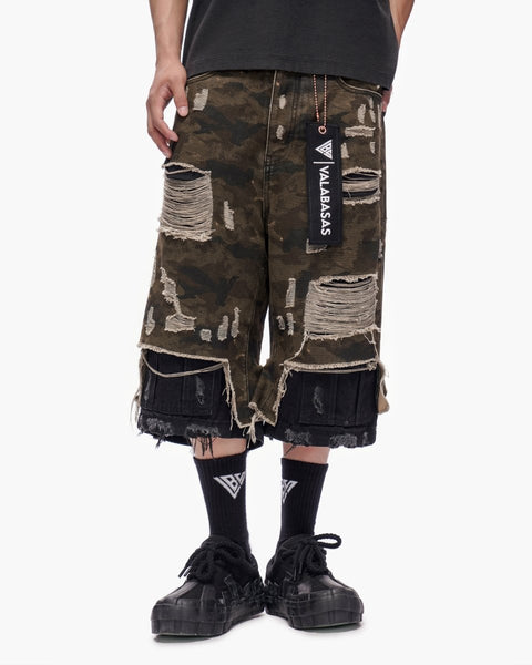 Plunder Jorts — Dark Green Camo | VALABASAS – Valabasas