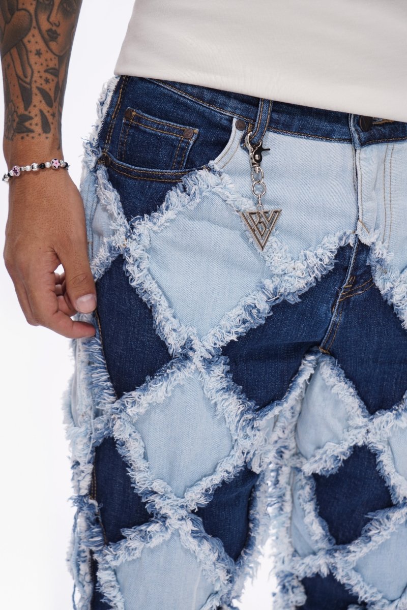 Pocket Blue Lt.Blue Stacked Jeans – Valabasas