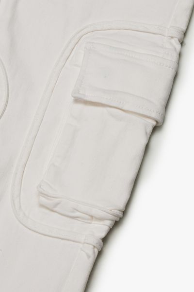 "POCKET TRAIL" WHITE SKINNY DENIM JEAN WHITE - Valabasas