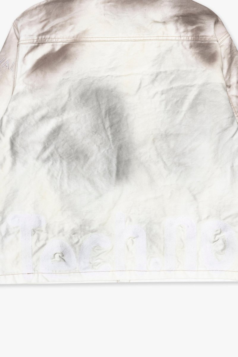 "POKTEK" BUTTON DOWN DIRTY WHITE - Valabasas