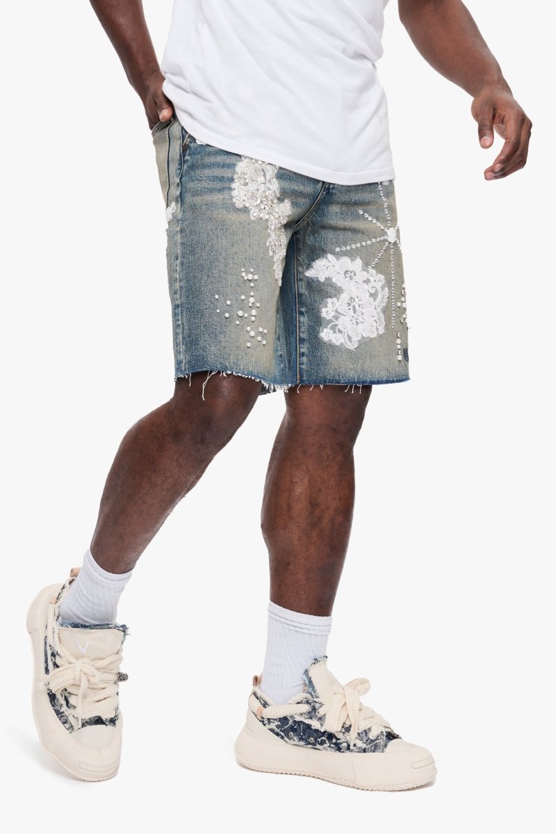 Polar Denim Shorts Dirty Vintage - Valabasas