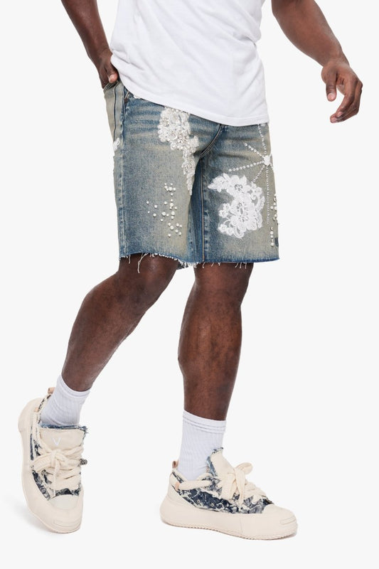 Polar Denim Shorts Dirty Vintage - Valabasas