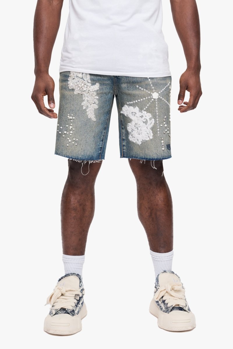 Polar Denim Shorts Dirty Vintage - Valabasas