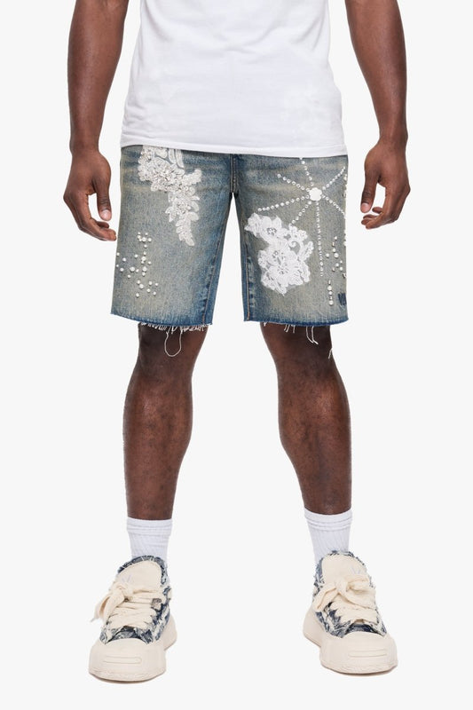 Polar Denim Shorts Dirty Vintage - Valabasas