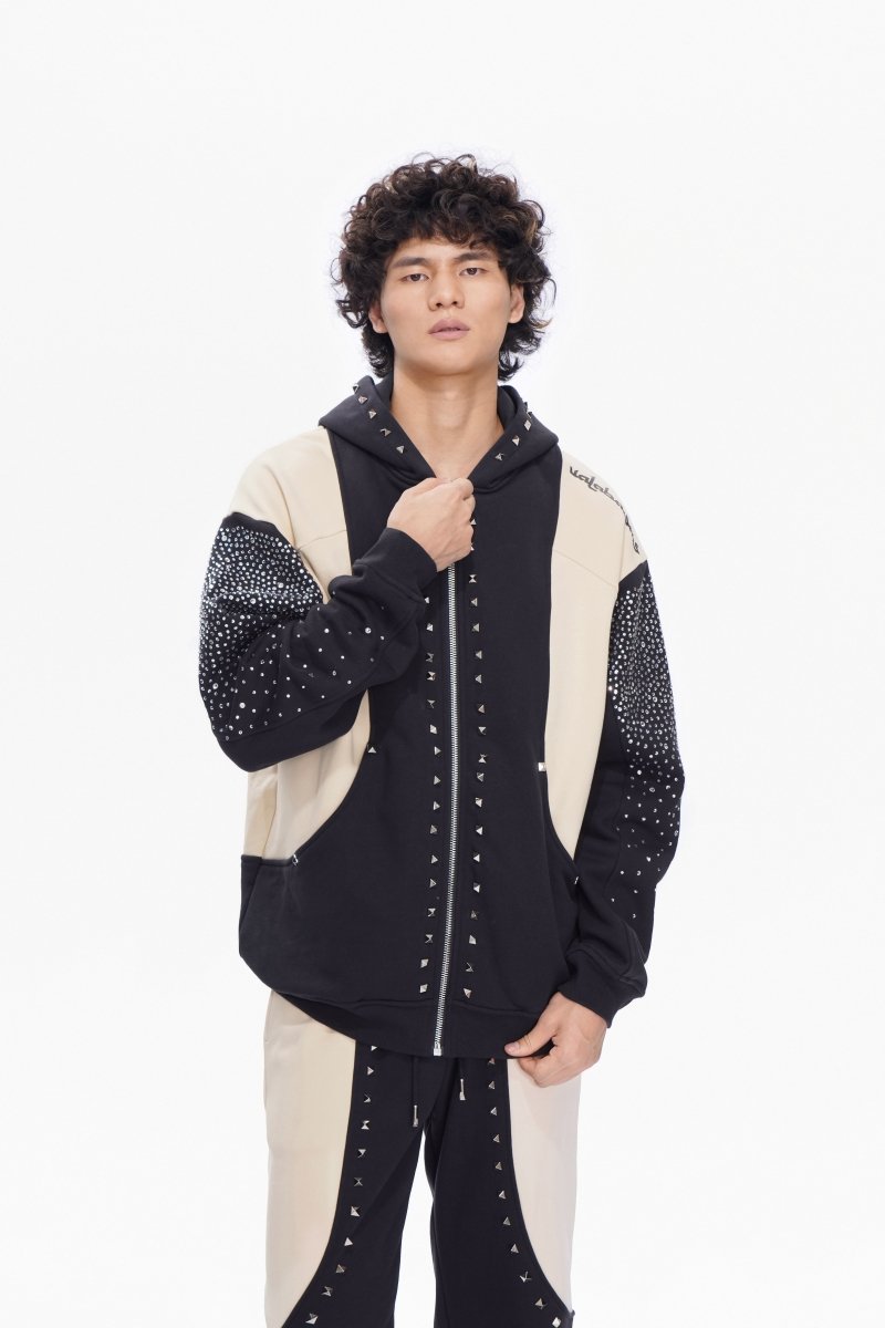 Poncho Fleece Jacket Black - Valabasas