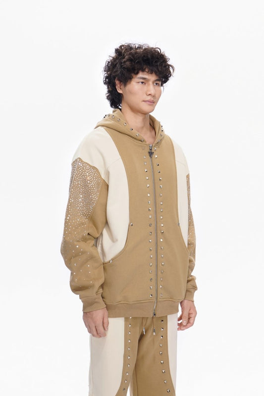 Poncho Fleece Jacket Khaki - Valabasas