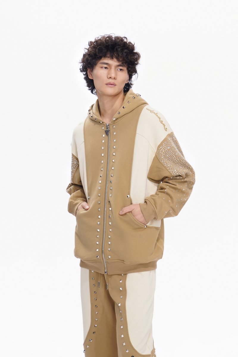 Poncho Fleece Jacket Khaki - Valabasas