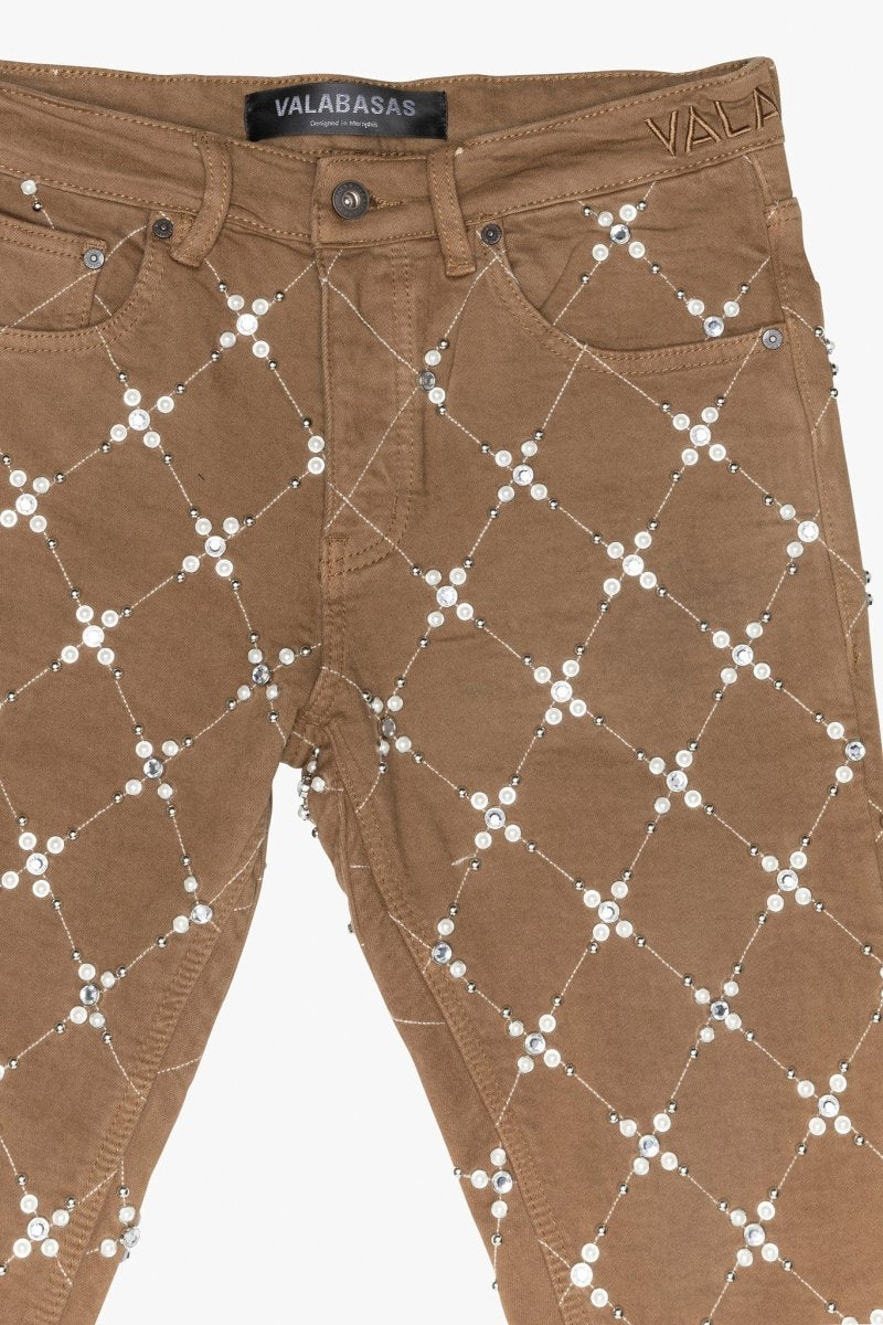 Pop Stacked Jean Brown - Valabasas