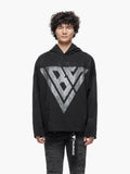 Poppin Black Rhinestone Hoodie