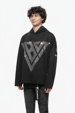 Poppin Black Rhinestone Pullover