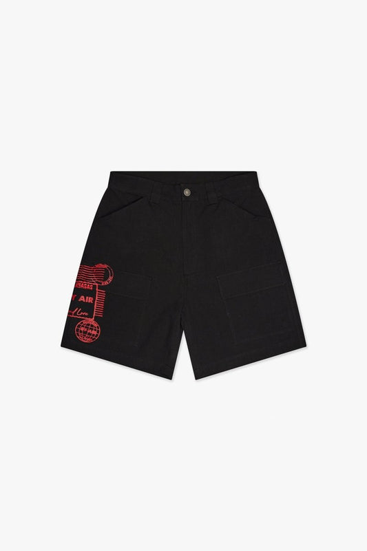 Postal Shorts Black - Valabasas